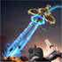 Virellia Upgraded Flying Sword RC Drone with Colorful LED Lights, ABS Metal Remote