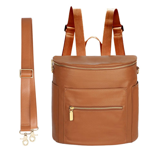 miss fong Small Diaper Bag Mini Diaper Bag, Leather Diaper Bag Backpack