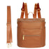 miss fong Small Diaper Bag Mini Diaper Bag, Leather Diaper Bag Backpack