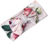 Set Galabloomer Newborn Receiving Blanket Headband Baby Flower Rose Swaddle with Big Bow (Nostalgia Rose)
