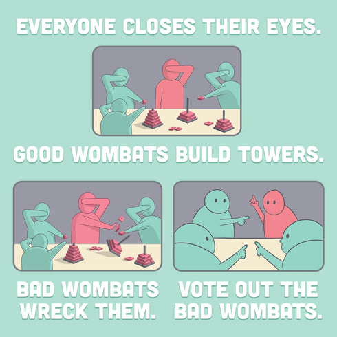 Exploding Kittens Hand to Hand Wombat Card Game - Fun Family Games for Adults Teens & Kids