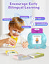 510 Russian and English Talking Flash Cards for Kids, Sight Words Bilingual Toys for Toddlers, Autism Pocket Speech