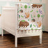 Woodland Animals Floral Baby Blanket 30x40 - Soft Warm Receiving Blankets for Boys Girls, Bear Bunny Hedgehog