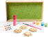 Melissa & Doug Created by Me! Flower Wooden Magnets Craft Kit - 4 Designs, 4 Paints, Stickers, Glitter Glue