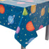 3 Pack Plastic Outer Space Tablecloths, Disposable Planets Table Covers for Galaxy Birthday Party (54 x 108 in)