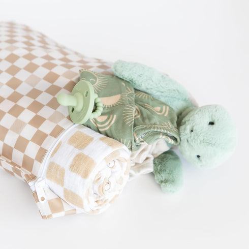 Bumkins Waterproof Wet Dry Bag for Baby, Travel, Swim Suit, Cloth Diapers, Zip Reusable Packing Pouch