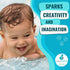 CaaOcho Pure Natural Rubber Bath Toy - Nalu The Seahorse, BPA Free, Hole Free Baby Toy