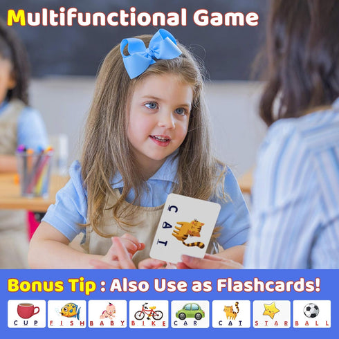 Educational Toys for 3 4 5 Year Old Boys - Matching Letter Game, Preschool ABC Learning Toys for Ages 4-8