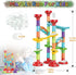 Marble Run Set | Building Blocks and Glass Marbles for Kids Ages 4-8, STEM Educational Race Game
