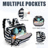Backpack, ALLCAMP Diaper Waterproof Large Capacity Baby Bag, Multi-Function Nappy Bag with Stroller Hooks, Convertible