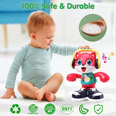 Baby Toys 12-18 Months Dancing Cat Toys for 1 Year Old Boys Girls with Music & Recording, Interactive Learning Toys