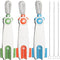 3 in 1 Cup Lid Gap Cleaning Brush Set with 3 Straw