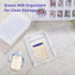 Kronabelle 12 7.5 5.1 0.7 Inches Pcs Breastmilk Storage Trays, Clear Flat Breast Milk Freezer Storage Organizers, X X