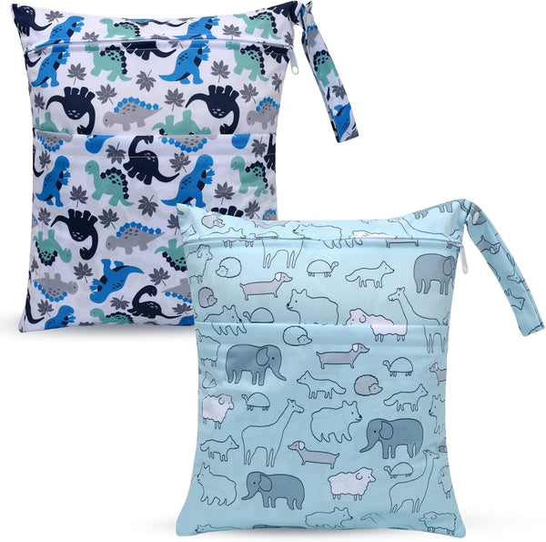 Waterproof Wet Dry Bag 2-Pack - Beach Swimming Travel Organizer for Baby