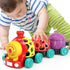 MOONTOY Baby Cars Toys for Babies 6-12 Months - Infant Toys Train, Soft Cars Ball Rattle, Musical Toddler Push Truck