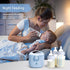Termichy Portable Baby Formula Dispenser, 8.8OZ Milk Powder Container with Carry Handle and Scoop for Travel, Light Blue