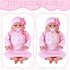 6 Set, BABESIDE Pcs Reborn Baby Doll Accessories Cute Bear Pattern Baby Doll Bottles and Magnetic Pacifiers