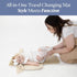 Toddlekind Mini Maven Portable Changing Pad Organic Cotton & Water-Resistant Polyester Travel-Friendly, Foldable Change