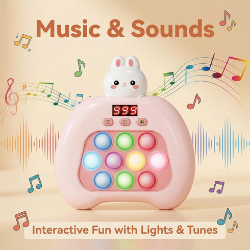 YOPYCCD 2-Player 3-12, Electronic Pop It Game with LED Screen - Online Bubble Pop Fidget Toy, Brain Training STEM Game