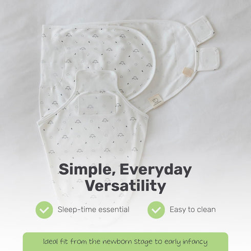 Snug Newborn Swaddle, Breathable & Premium Cotton Sleep Swaddle Blankets for Newborns with Adjustable Fit, Secure