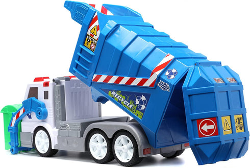 16-Inch Jada Just Trucks Garbage Vehicle - Free-Wheeling Toy for Kids and Adults