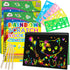 ZMLM Scratch Paper Art Craft: 2 Pack Rainbow Scratch Notebooks Easter Basket