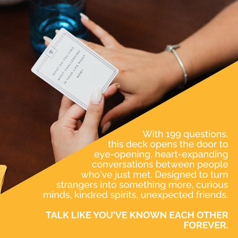 {THE AND} Strangers Edition - Conversation Starter Card Game - Fun Getting to Know You Game - Ice Breakers to Reduce