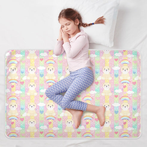 siphylline 52" 34" Polar Bear Cartoon Extra Large Resuable Changing Pad Covers Waterproof Washable Sheet Cover