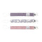 Copper Pearl Pacifier Clip 3-Pack: Premium Knit Binky Clips for Baby Girls