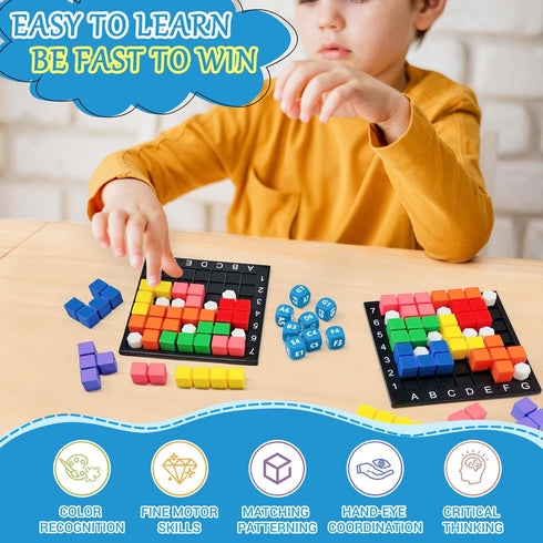 2.0 10,000,000+ 5+ STEM Puzzle Game The Brain Square with Solutions Pattern Matching Blocks Brain Teaser Toy Roll Dice