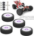 VGEBY 4Pcs Rubber RC Tires, 1/12 Scale Front Rear RC Wheels and Tires Set Compatible with WLtoys 124019 Remote Control Cars