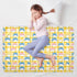 siphylline 52" 34" Yellow Colorful Cats Extra Large Resuable Diaper Mats Soft Absorbent Baby Diaper Changing Pad