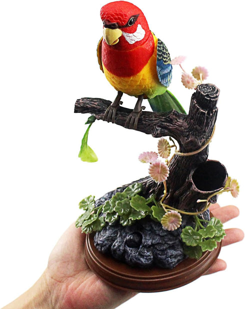 Tipmant Talking Parrots Birds Toys, Electronic Animal Pets Decoration with Recording Playback Function