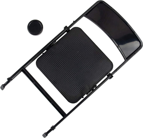 12" 1/6 AUEAR, Plastic Mini Foldable Chairs Decoration Miniature Furniture Black Scale