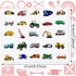 500 Pcs Truck Car Transportation Stickers for Kids, Construction Stickers for Crafts with Trucks and Cars