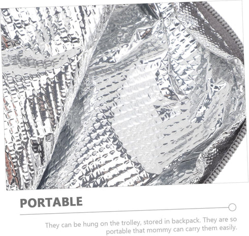 Generic Portable Insulated Bottle Warmer Bag Thermal Pouch for Milk Convenient for Travel Stroller Attachment Easy