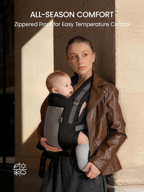 7-44lbs, GROWNSY Baby Carrier Newborn to Toddler All Season Design with Adjustable Mesh Panel, Ergonomic Baby Carriers