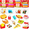 WODMAZ 24 Packs Fast Food Building Blocks for Kids Boys Girls Easter Gift