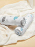 TILLYOU Baby Crib Sheets, 2 Pack Super Soft Toddler Bed Sheets for Standard Crib Mattress 28x52in, Blue Clouds and Stars