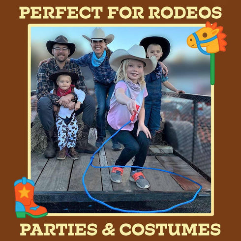 Children’s Cowboy Kiddie Trick Rope Lasso - Pre-Tied for Ages 4-10