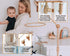 (31 inch, 100% Baby Crib Mobile Arm Wooden Holder - Baby Mobile Hanger for Crib Natural Beechwood) Strong Anti Slip
