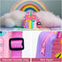 Civan Unicorn Pop It Purse Fidget Toy for Girls, Silicone Cartoon Bag for Kids, Sensory Popper Gift for Birthday