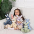 Apricot Lamb Toys Plush Corduroy Rabbit, 8.5 Inches, Soft Cuddly Stuffed Animal Perfect for Children.