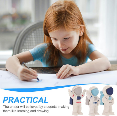NUOBESTY 24Pcs Cartoon Spaceman Erasers, Mini Cute Space Erasers, 3D Spacemen Pencil Erasers for Party Favors