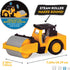 DRIVEN by Battat Micro 1:24 Scale Steam Roller, Realistic Construction Truck Toy with Lights & Sounds for Kids 3+