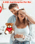 10'' I Love You! Teddy Bear with Red Heart, Soft Plush Doll Stuffed Animal Gifts for Her/Girlfriend Mom Kids (Brown)
