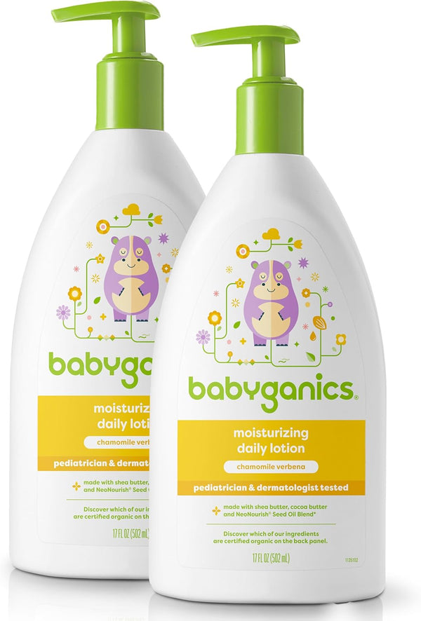 Babyganics Daily Lotion, Chamomile Verbena, Packaging May Vary, 17 Fl Oz (Pack