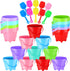 30 Set 6 Summer (5.5 4.7 Inch) Didaey Beach Sand Buckets and Shovels, Include Sand Pail Bucket Colors with Castle