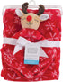 Hudson Baby Reindeer Plush Security Blanket for Infants - One Size