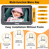 Yakry 1080P, 170 360 Y60 Baby Car Camera for Backseat - HD Wide Angle, Night Vision, Rotation, Safe for Babies, Easy